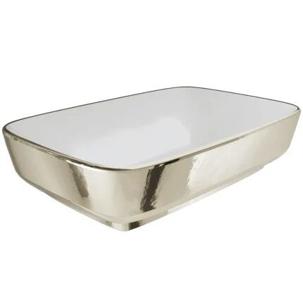 Kale Dove 2.0 60X40 Dikdörtgen Çanak Lavabo Beyaz-Platin 310200200622