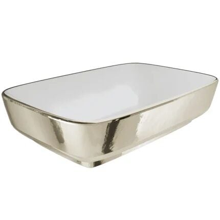 Kale Dove 2.0 60X40 Dikdörtgen Çanak Lavabo Beyaz-Platin 310200200622