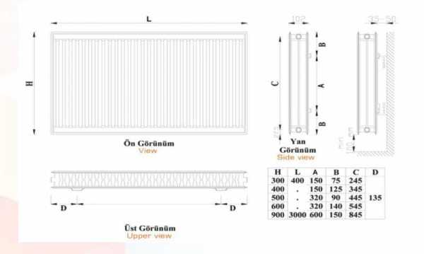 Emko Panel Radyatör 600x800 Tip22 PKKP