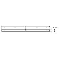 Hansgrohe WallStoris Planet Edition Duvar Barı 70CM 28911210