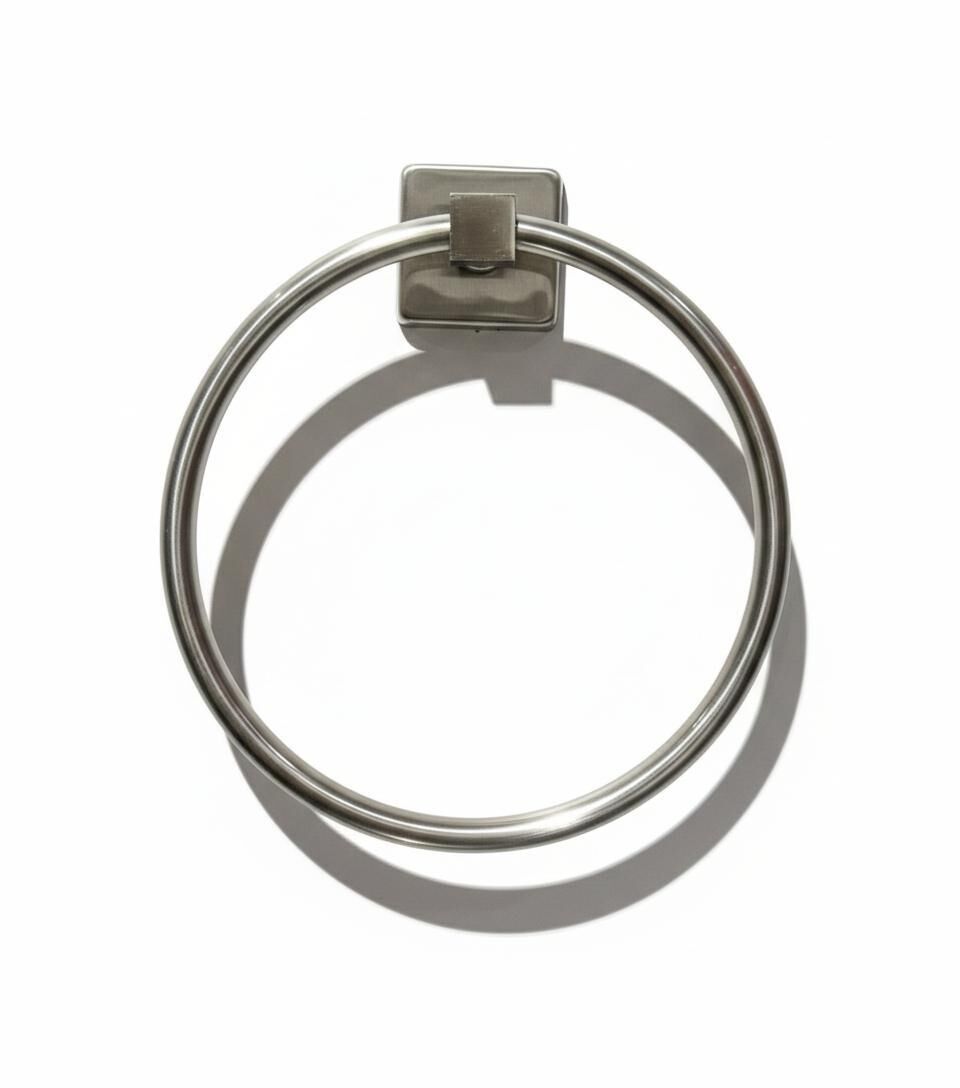 Fırçalı Nikel Halka Havluluk - Kare