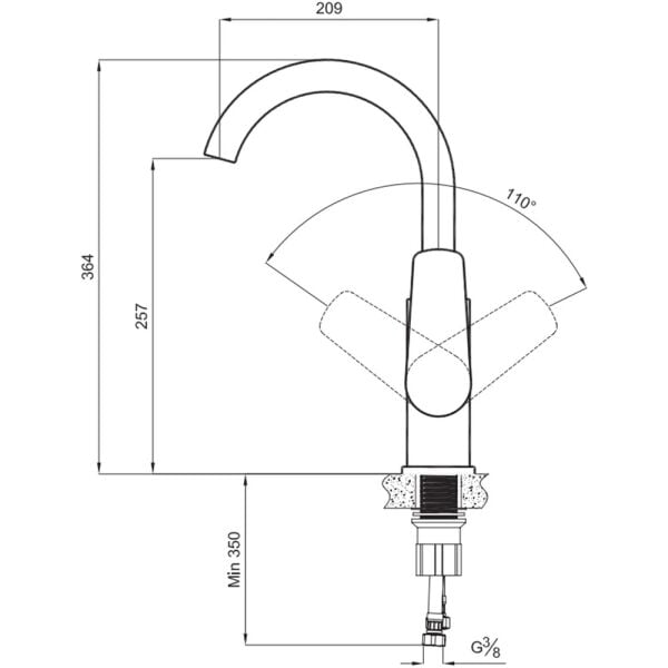 Kale Tandem Eviye Bataryası Fırçalı Nikel 410200505497