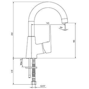 Ar Fast Lavabo Bataryası Döner Borulu 102188144