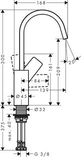Hansgrohe Vivenis Lavabo Bataryası Döner Borulu 75032000
