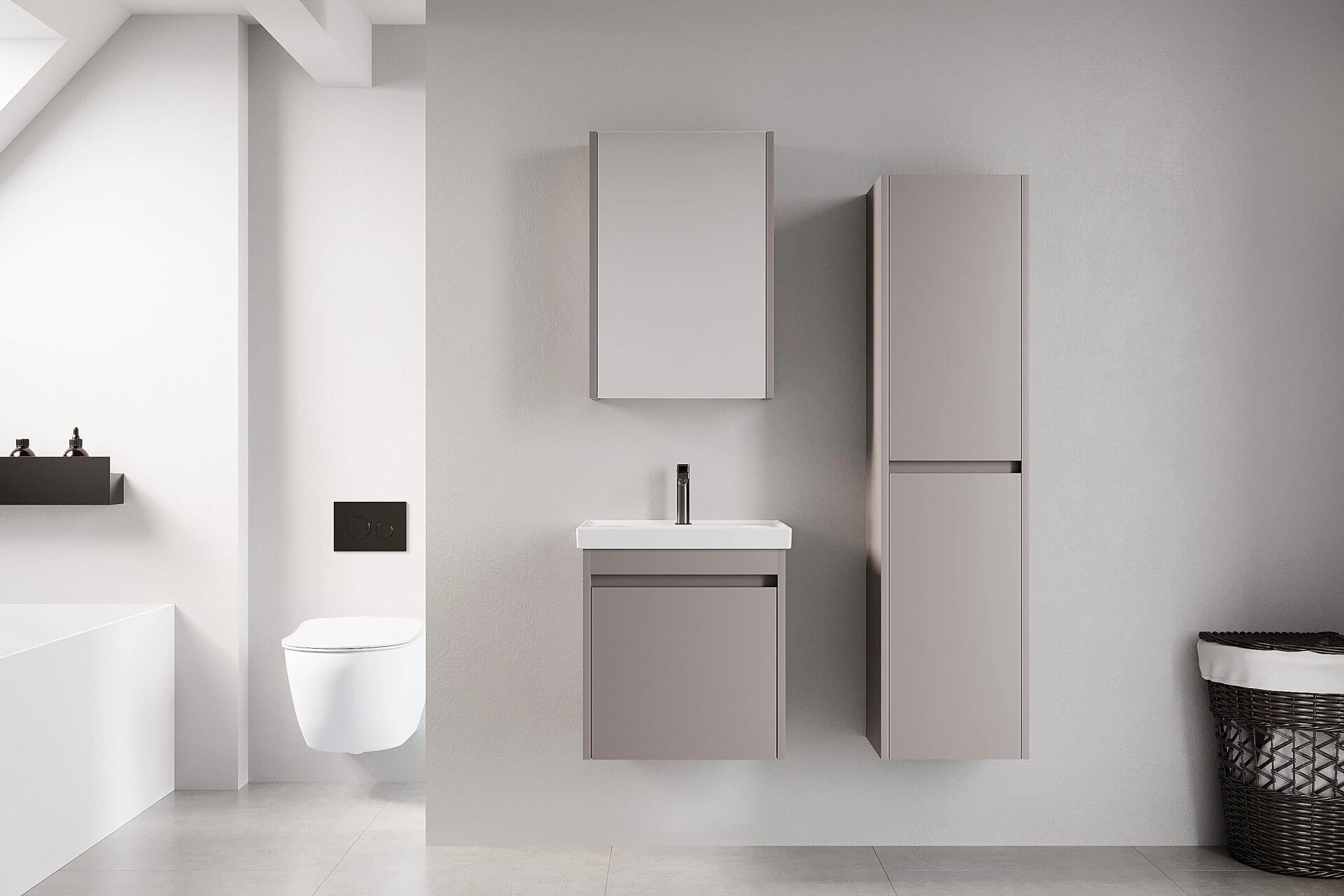 Denko Milano 50cm Banyo Dolap Takımı