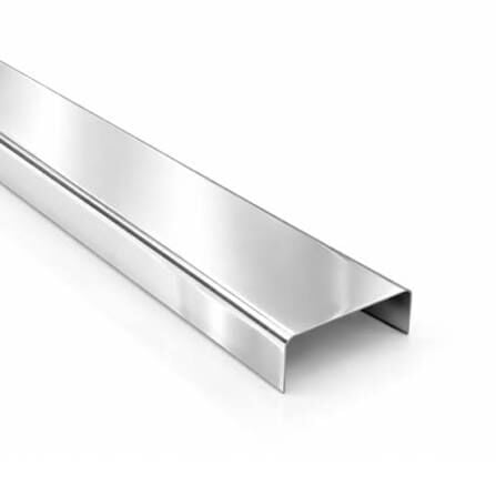 Bordür Çıta 30mm Parlak Krom 2.44mt