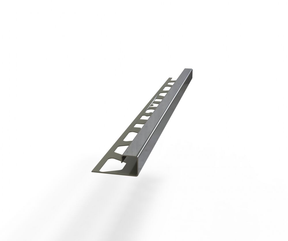 Köşe Dış Çıta 10mm Parlak Füme 2.44mt Çelik