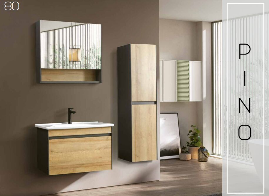 Martat Pino 80cm Banyo Dolap Takımı