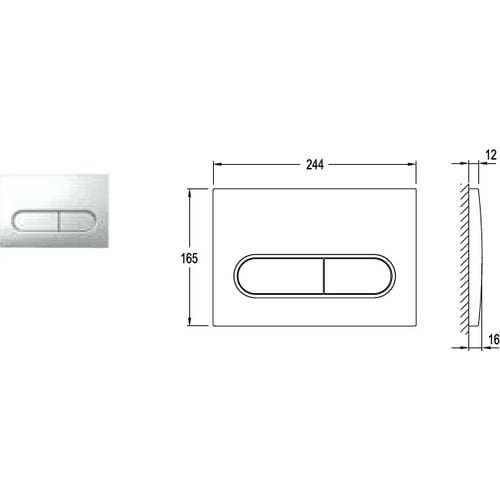 Kale Capsule Parlak Krom Kumanda Paneli 310200500009