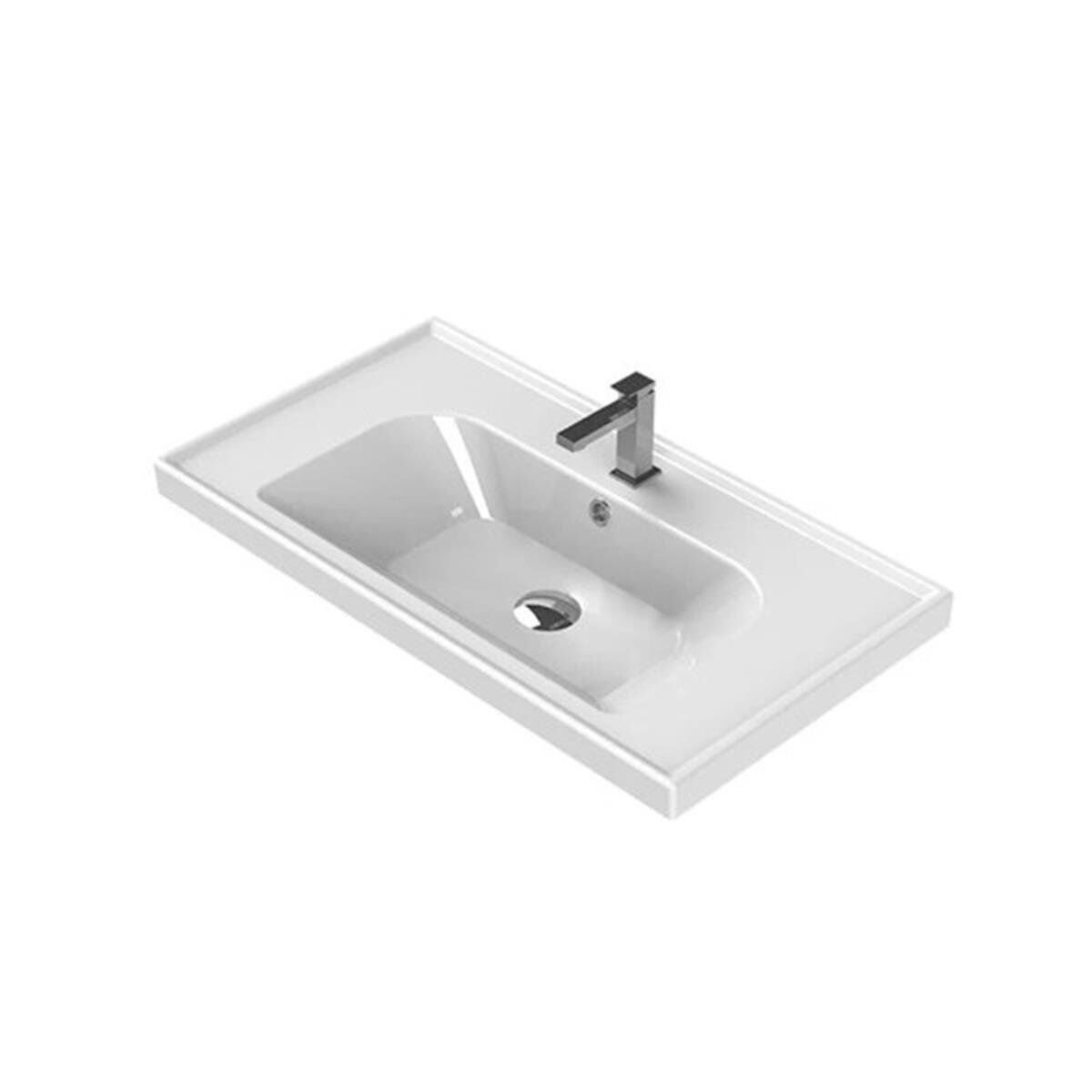 Turkuaz Frame 80X45 Etajerli Lavabo 031200-U
