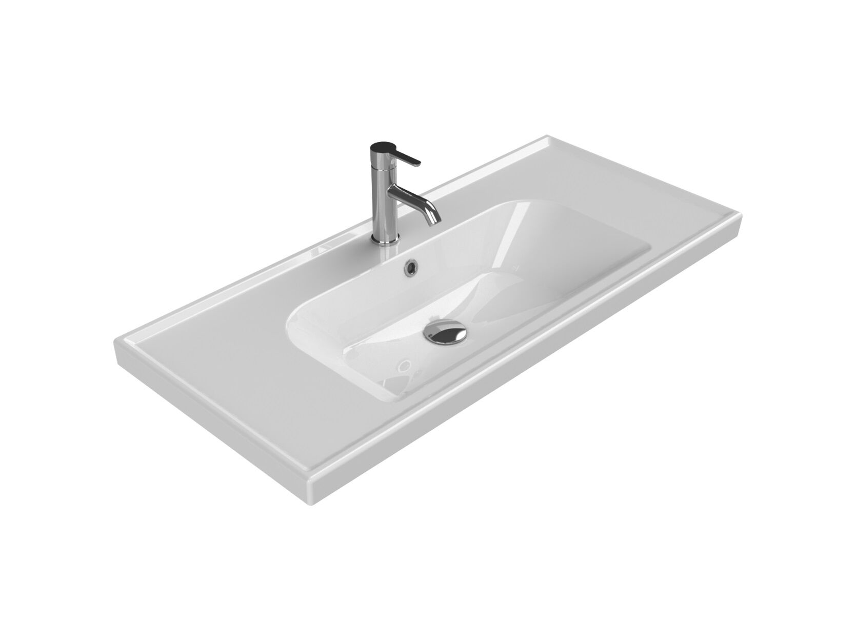 Turkuaz Frame 100X45 Etajerli Lavabo 031400-U