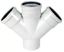 Wavin PVC Çatal Çift 50x50mm 4047438