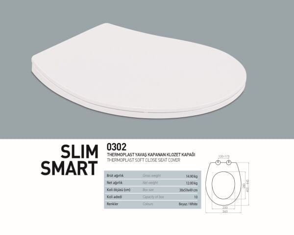 Nkp Smart Yavaş Kapanır Klozet Kapağı 0302