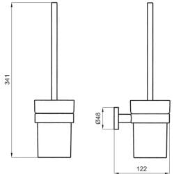 Kale D100 Tuvalet Fırçası Rose Gold 410200603603