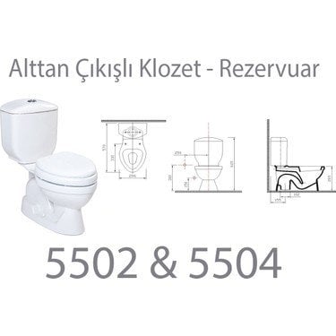 Alvit Çocuk Alttan Çıkışlı Klozet Takımı (Montaja Hazır Tüm Parçalar Dahil)