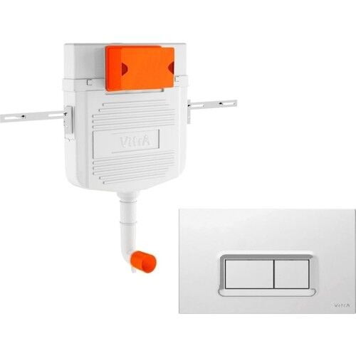 Vitra Gömme Rezervuar Seti - Helataşı (Parlak Krom Panel dahil) 800-1918