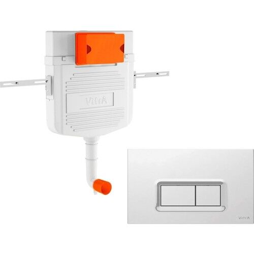 Vitra Gömme Rezervuar Seti - Helataşı (Parlak Krom Panel dahil) 800-1918