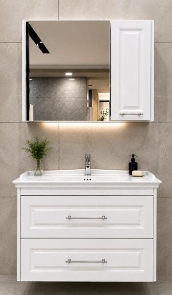İdeal Kapadokya 100cm Banyo Dolap Takımı