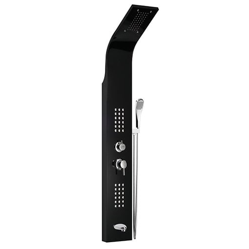 Mistillo Siyah Bataryalı Panel Duş Sistemi MXP105