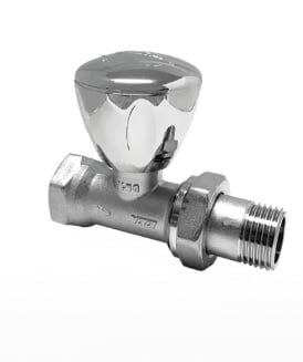 Eca RV3 Düz Radyatör Vanası - Krom Kaplama 1/2'' - 602120750