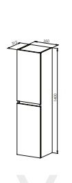 Martat Venna 35cm Boy Dolabı