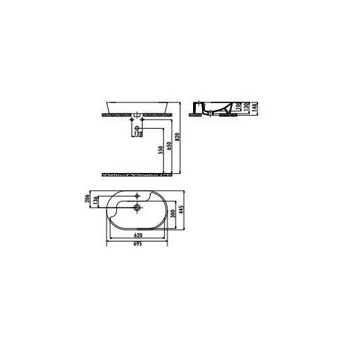 Creavit Topic 45x70 Setüstü Lavabo TP172