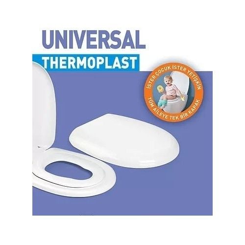 Nkp Çocuk Yetişkin Yavaş Kapanan Thermoplast Klozet Kapağı 0340