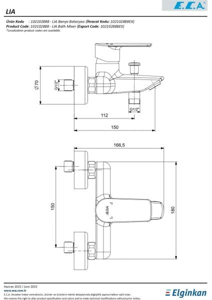 Eca Lia Banyo Bataryası 102102888