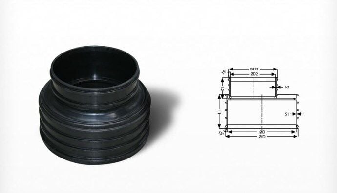 Fırat Koruge Redüksiyon 300x200mm