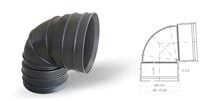 Fırat Koruge Dirsek 90° 400mm