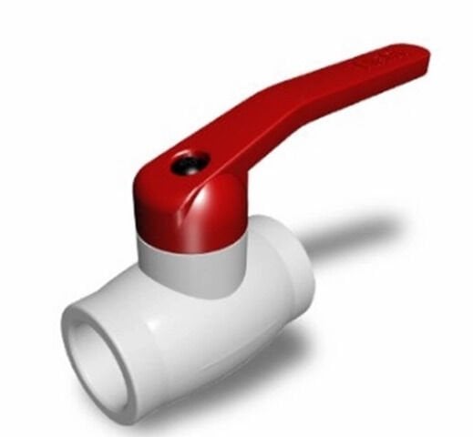 PPR Küresel Vana 40mm - Metal Kollu