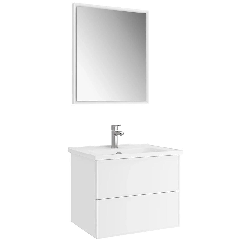 Kale Zeta 65cm Mat Beyaz Banyo Dolap Takımı 610100201573