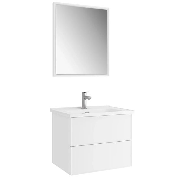 Kale Zeta 65cm Mat Beyaz Banyo Dolap Takımı 610100201573