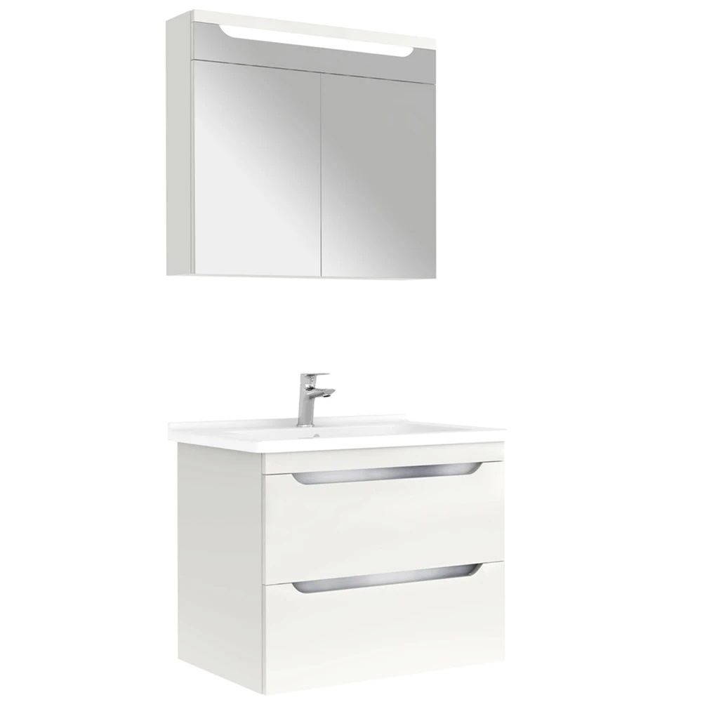 Kale Casilla 80cm Satin Gri Banyo Dolap Takımı 610100201231