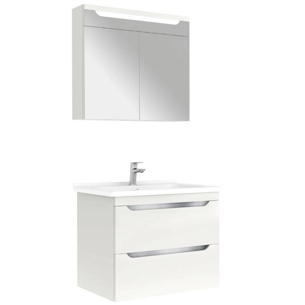 Kale Casilla 80cm Satin Gri Banyo Dolap Takımı 610100201231