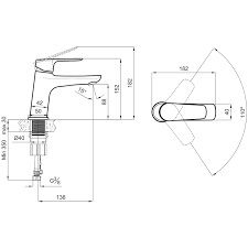 Kale Tandem Beyaz Lavabo Bataryası 410200505481