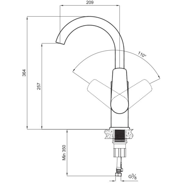 Kale Tandem Eviye Bataryası Beyaz 410200505496