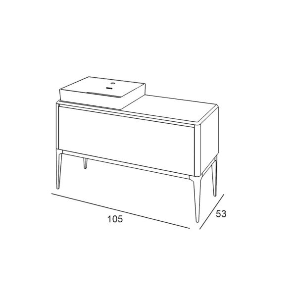 Denko Selanik 105cm Banyo Dolap Takımı