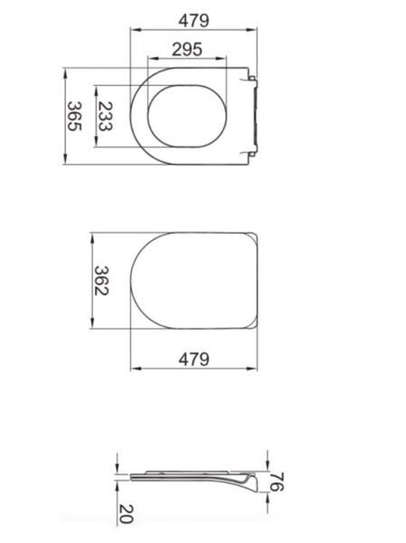 Kale Zero 2.0 Ultra Slim Yavaş Kapanır Klozet Kapağı Beyaz 310200700043