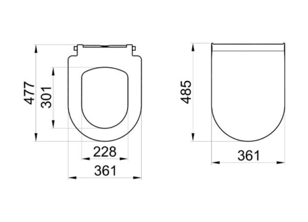 Kale İdea 2.0 Ultra Slim Yavaş Kapanır Klozet Kapağı 310200700032