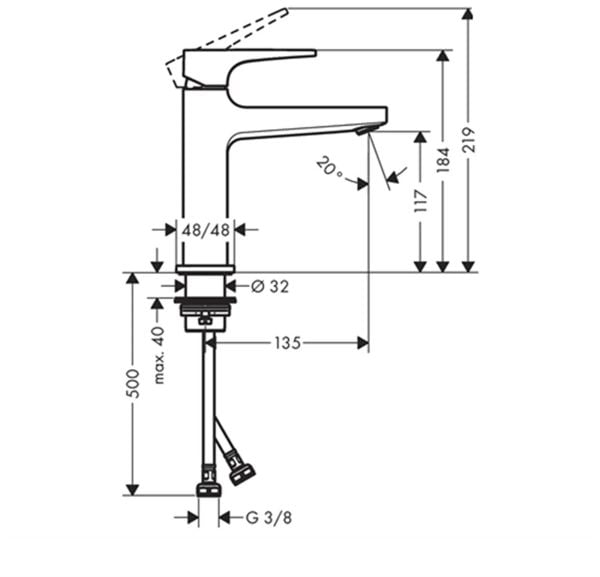 Hansgrohe Metropol Lavabo Bataryası 32507000