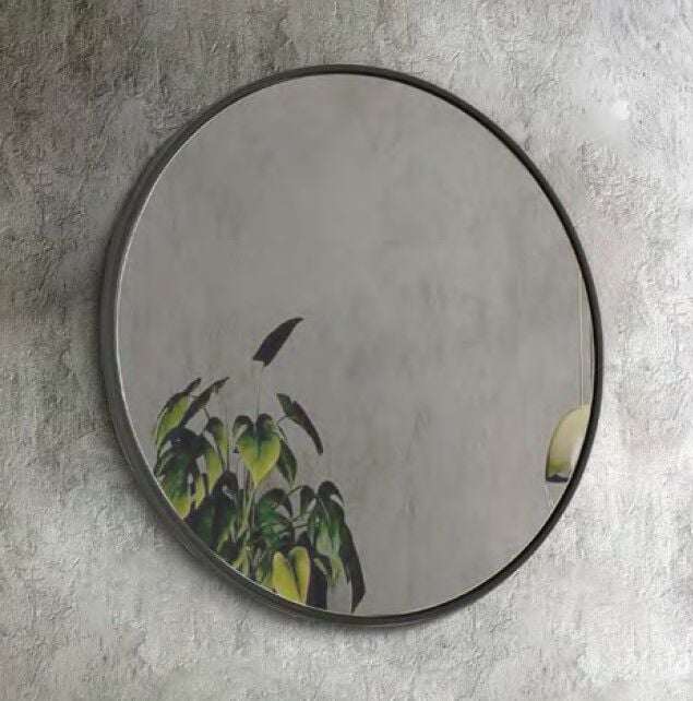 Martat Woodline 80cm Siyah Aydınlatmalı Ayna Oval