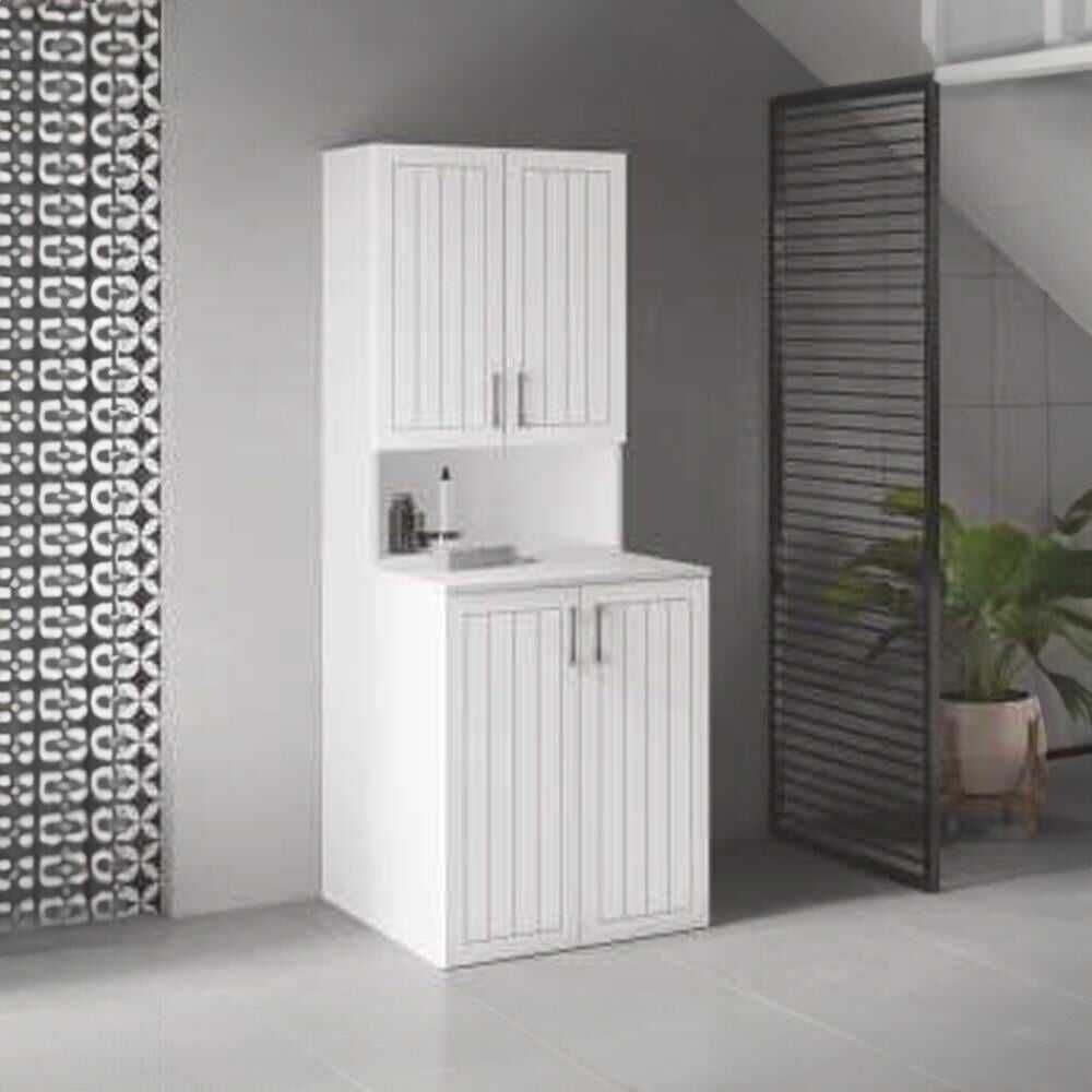 Denko Lotus 70cm Çamaşır Makinesi Dolap Takımı