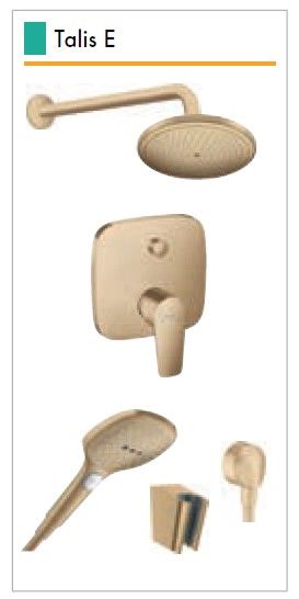 Hansgrohe Talis E Mat Bronz Ankastre Duş Seti