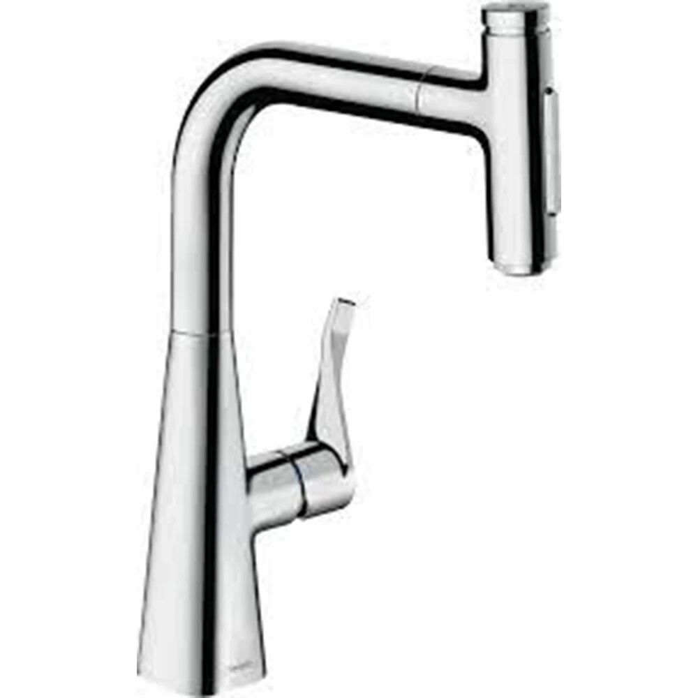 Hansgrohe Metris Select M71 Eviye Bataryası - Çekilebilir El Duşlu 73817000  - sBox Dahil