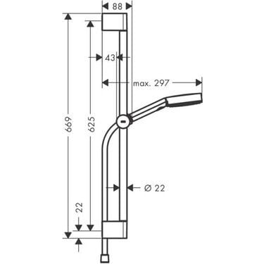Hansgrohe Pulsify Select S Satin Siyah Duş Seti 24161670