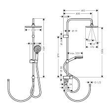 Hansgrohe Vernis Shape Satin Siyah Duş Kolonu 26289670