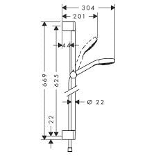 Hansgrohe Croma Select E Duş Seti 26582400