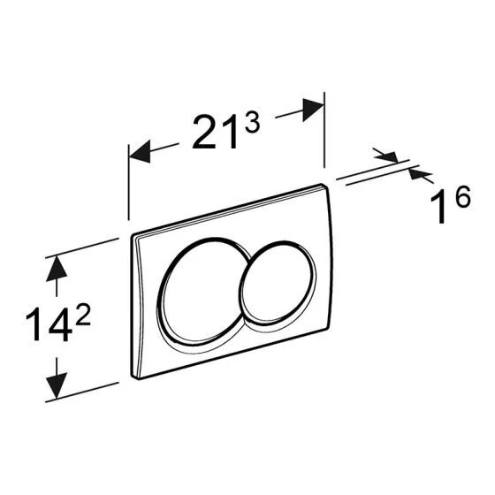 Geberit Alpha01 Kumanda Paneli Mat Bronz 115.035.QA.1